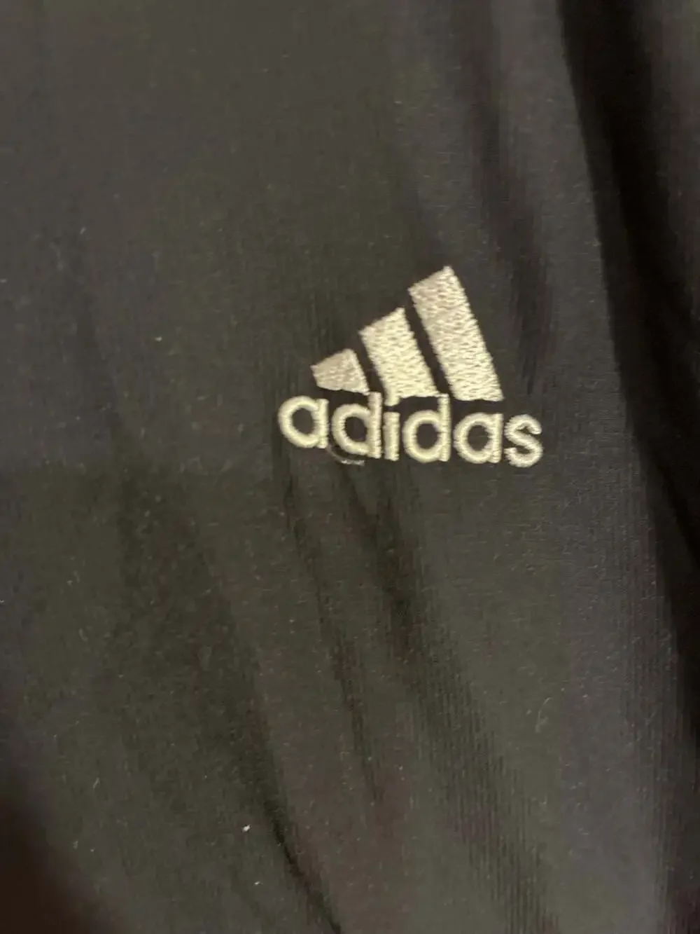Adidas Men's Three-Stripe Hooded Windbreaker Jacket Black